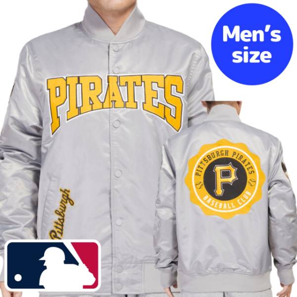 y+N[|z MLBItBV Y AE^[WPbg TeWPbg X^W sbco[OEpC[c PITTSBURGH PIRATES CREST EMBLEM SATIN JACKET