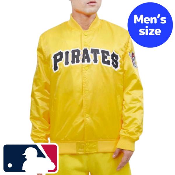 y+N[|z MLBItBV Y AE^[WPbg TeWPbg X^W sbco[OEpC[c PITTSBURGH PIRATES WORDMARK SATIN JACKET