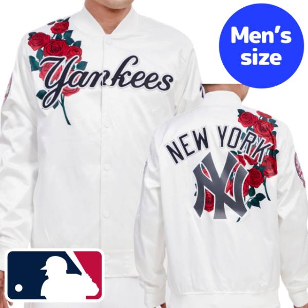 y+N[|z MLBItBV Y AE^[WPbg TeWPbg X^W j[[NEL[X NEW YORK YANKEES ROSES TRACK JACKET