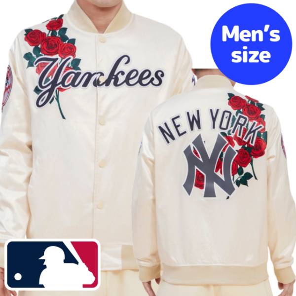 y+N[|z MLBItBV Y AE^[WPbg TeWPbg X^W j[[NEL[X NEW YORK YANKEES ROSES TRACK JACKET