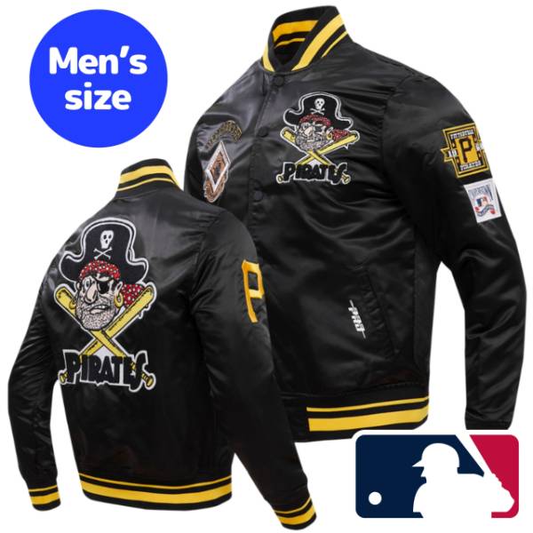 y+N[|z MLBItBV Y AE^[WPbg TeWPbg X^W sbco[OEpC[c PITTSBURGH PIRATES RETRO CLASSIC SATIN JACKET