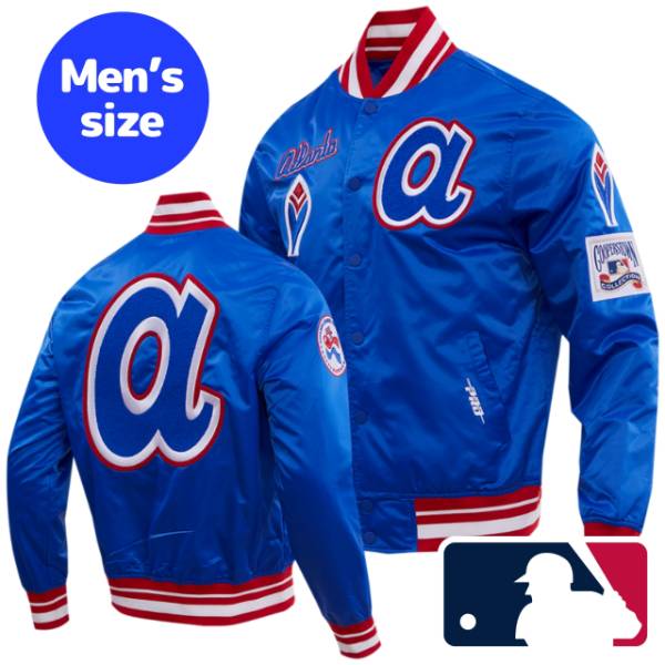 y+N[|z MLBItBV Y AE^[WPbg TeWPbg X^W Ag^Eu[uX ATLANTA BRAVES RETRO CLASSIC SATIN JACKET