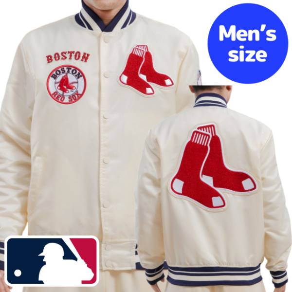 y+N[|z MLBItBV Y AE^[WPbg TeWPbg X^W {XgEbh\bNX gc BOSTON RED SOX RETRO CLASSIC SATIN JACKET