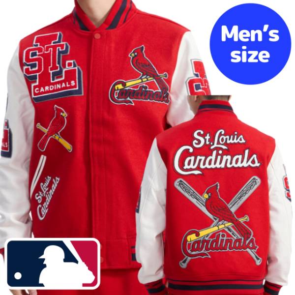 y+N[|z MLBItBV Y AE^[ o[VeBWPbg X^W ZgCXEJ[WiX k[go[ ST. LOUIS CARDINALS MASHUP VARSITY JACKET