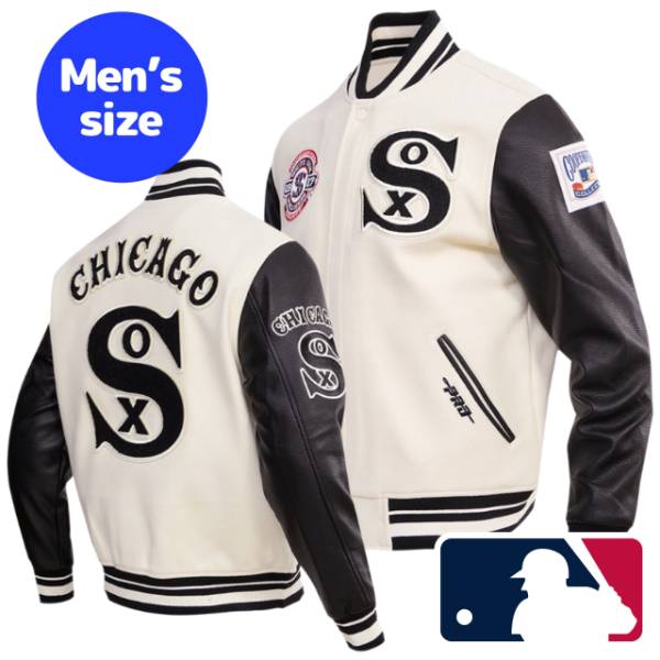 y+N[|z MLBItBV Y AE^[ o[VeBWPbg X^W VJSEzCg\bNX CHICAGO WHITE SOX RETRO CLASSIC VARSITY JACKET