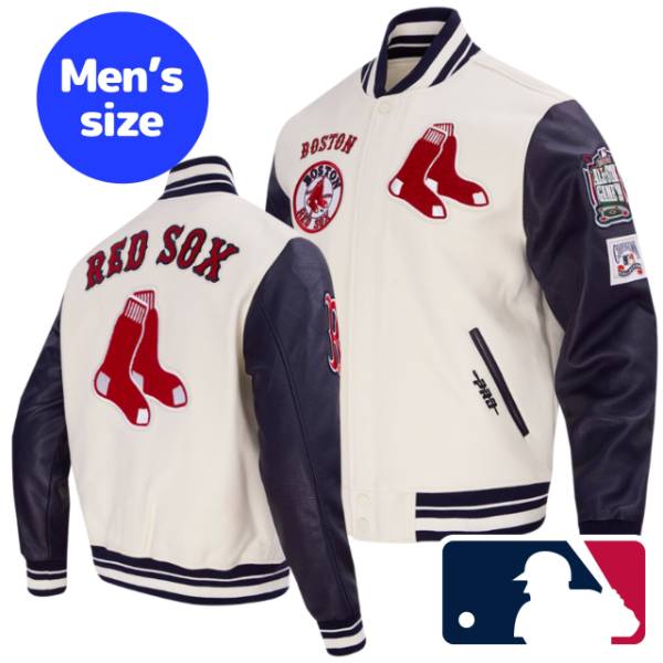 y+N[|z MLBItBV Y AE^[ o[VeBWPbg X^W {XgEbh\bNX gc BOSTON RED SOX RETRO CLASSIC VARSITY JACKET