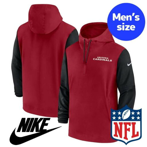 【送料無料】 NIKE ナイキ NFL公式 アメフト メンズ アウター ウィンドブレーカー ナイロンジャケット アリゾナ・カージナルス Arizona Cardinals Sideline Pre-Game 1/2-Zip Jacket 【送料無料】 NIKE ナイキ NFL公式 アメフト メンズ アウター ウィンドブレーカー ナイロンジャケット アリゾナ・カージナルス Arizona Cardinals Sideline Pre-Game 1/2-Zip Jacket