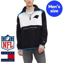 【送料無料】 NFL公式 メンズ アウター ウィンドブレーカー ナイロンジャケット アメフト カロライナ・パンサーズ Carolina Panthers Half-Zip Top
