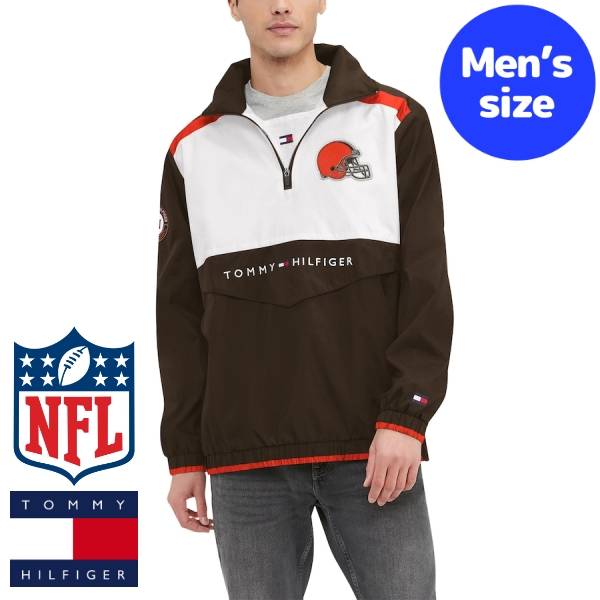 【送料無料】 NFL公式 メンズ アウター ウィンドブレーカー ナイロンジャケット アメフト クリーブランド・ブラウンズ Cleveland Browns Half-Zip Top