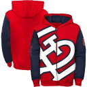 【送料無料+割引クーポン】 MLBオフィシャル 【大人もOK★ユースサイズ】 パーカー フーディー St. Louis Cardinals Poster Board Hoodie（Red） セントルイス・カージナルス