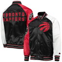 【送料無料 割引クーポン】 NBAオフィシャル メンズ アウタージャケット Toronto Raptors Reliever Varsity Raglan Jacket （Black/Red） トロント ラプターズ