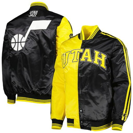 【送料無料】 NBAオフィシャル メンズ アウタージャケット Utah Jazz Fast Break Jacket (Gold/Black) ユタ・ジャズ 【送料無料】 NBAオフィシャル メンズ アウタージャケット Utah Jazz Fast Break Jacket (Gold/Black) ユタ・ジャズ