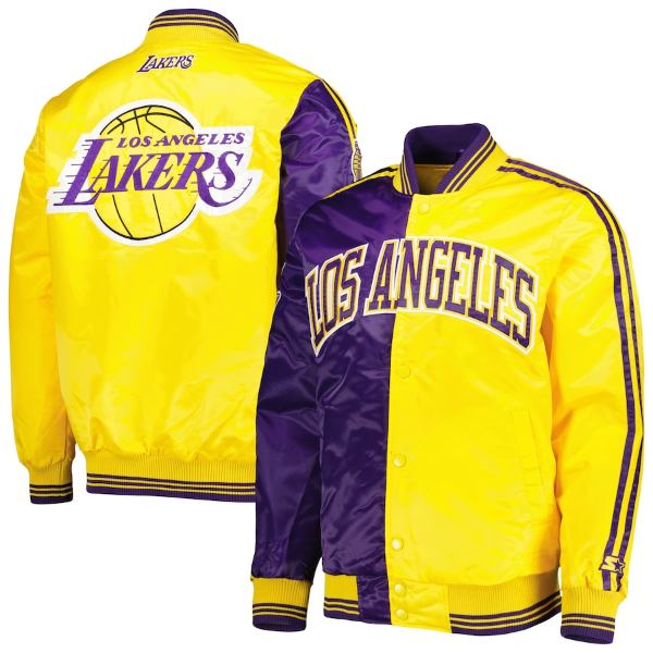 y+N[|z NBAItBV Y AE^[WPbg Los Angeles Lakers Fast Break Jacket iPurple/Goldj T[XECJ[Y