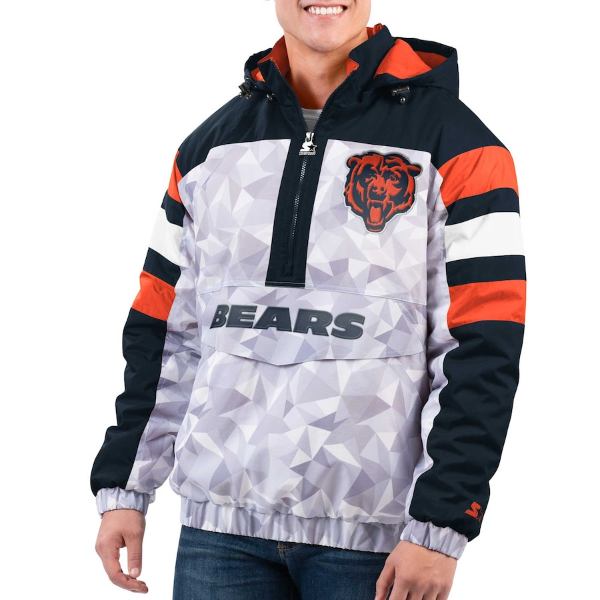 y+N[|z NFLItBV Y AE^[WPbg Chicago Bears Thursday Night Gridiron Raglan Jacket iWhite/Navyj VJSExA[Y