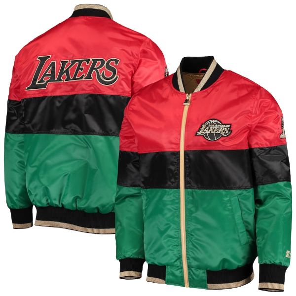 y+N[|z NBAItBV Y AE^[WPbg Los Angeles Lakers Black History NBA 75th Anniversary Jacket T[XECJ[Y