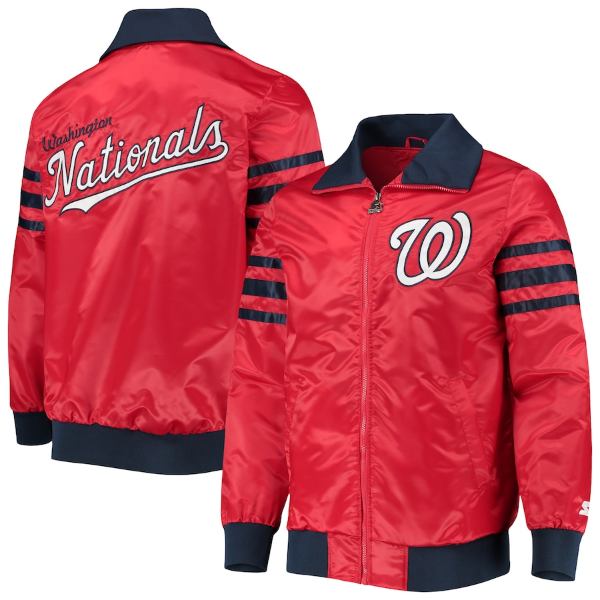 y+N[|z MLBItBV Y AE^[WPbg Washington Nationals The Captain II Varsity Jacket iRedj VgEiViY