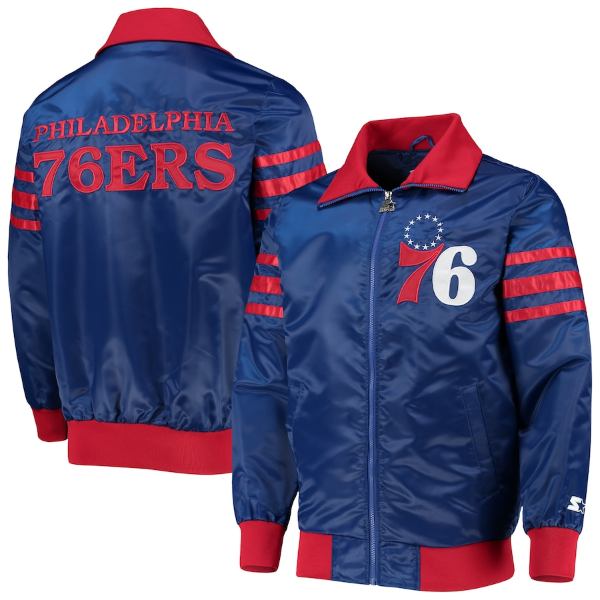 y+N[|z NBAItBV Y AE^[WPbg Philadelphia 76ers The Captain II Varsity Jacket iRoyalj tBftBAEZueBVNT[Y