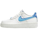 【送料無料+割引クーポン】【大人もOK（22.0-25.0cm）】 ナイキ Nike Air Force 1 LV8 ジュニア用スニーカー（Sail/Medium Blue/Black） 男の子用スニーカー シューズ 子供靴 レディース