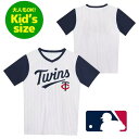 【送料無料】【大人もOK★キッズサイズ】 MLB公式 メジャーリーグオフィシャル キッズ用Tシャツ 子供用トップス 男の子用ユースサイズ ミネソタ・ツインズ Minnesota Twins Pinstripe Jersey(4)
