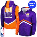 【送料無料】 NBAオフィシャル メンズ ウィンドブレーカー アウタージャケット フェニックス・サンズ Phoenix Suns Windbreaker Jac...