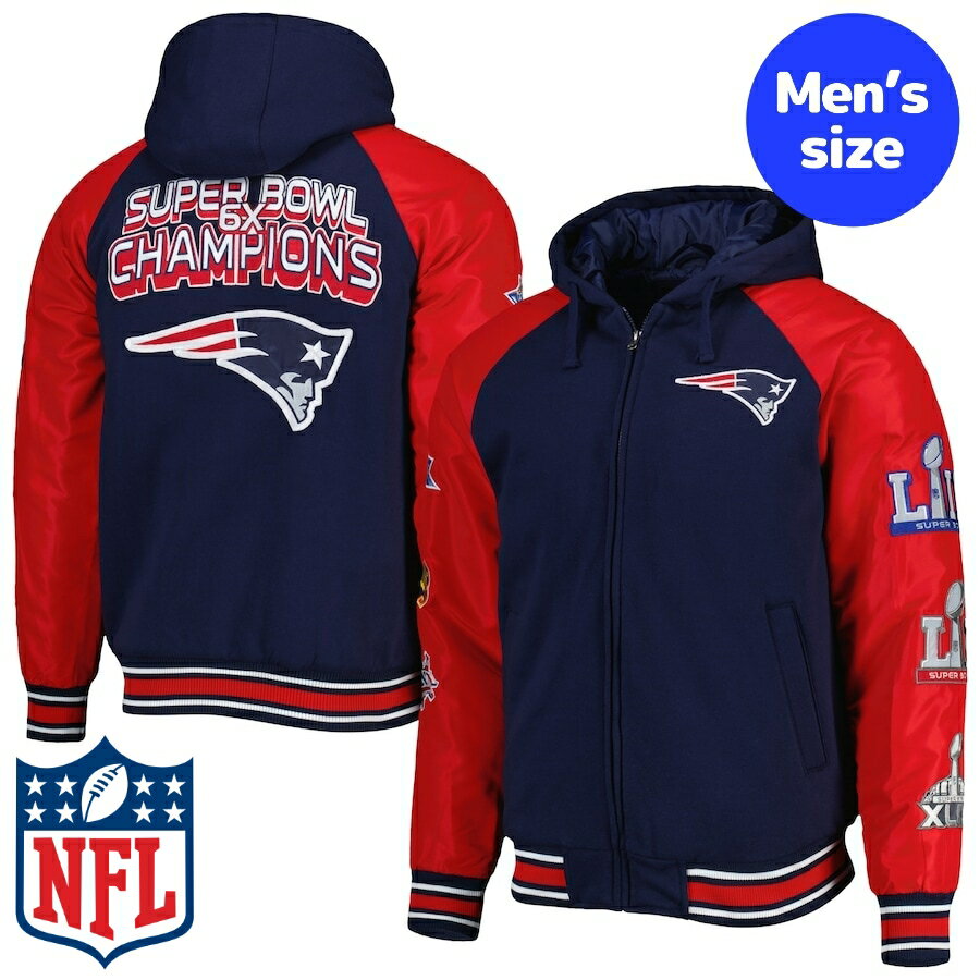 y+N[|z NFLItBV Y o[VeBWPbg X^W AE^[WPbg j[COhEyCgIbc New England Patriots Versity Jacket