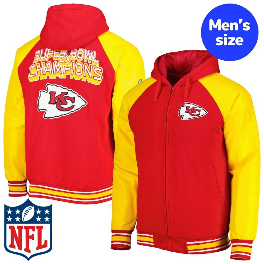 y+N[|z NFLItBV Y o[VeBWPbg X^W AE^[WPbg JUXVeBE`[tX Kansas City Chiefs Versity Jacket