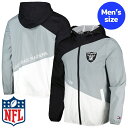 【送料無料】 NFLオフィシャル メンズ ウィンドブレーカー アウタージャケット ラスベガス・レイダース Las Vegas Raiders Windbreak...