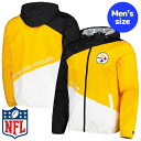 y+N[|z NFLItBV Y EBhu[J[ AE^[WPbg sbco[OEXeB[[Y Pittsburgh Steelers Windbreaker Jacket