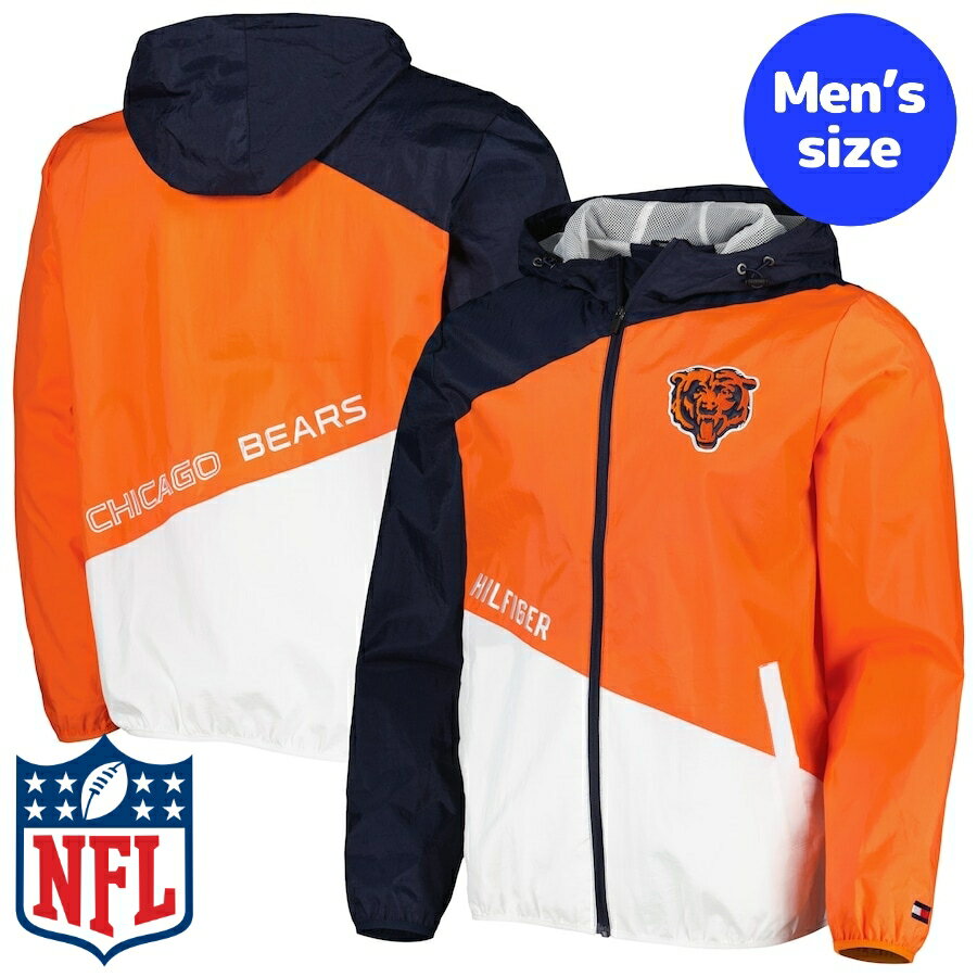 【送料無料+割引クーポン】 NFLオフィシャル メンズ ウィンドブレーカー アウタージャケット シカゴ・ベアーズ Chicago Bears Windbreaker Jacket 1