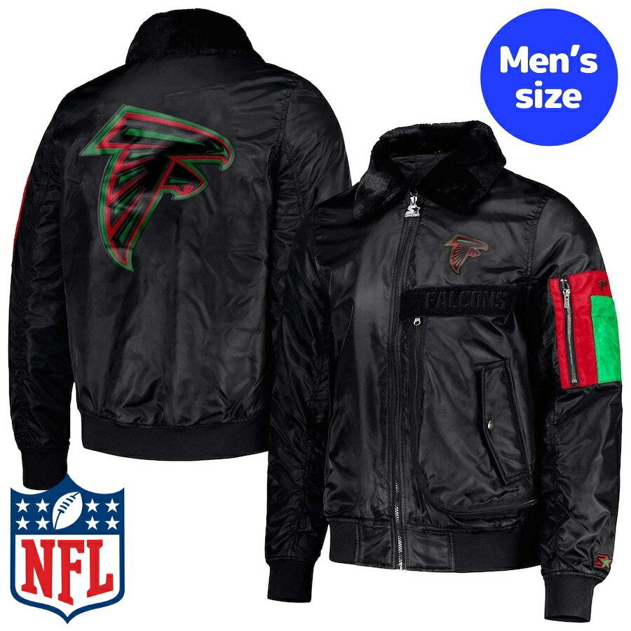 y+N[|z NFLItBV Y MA-1 {o[WPbg AE^[WPbg Ag^Et@RY Atlanta Falcons Black History Month Satin Jacket