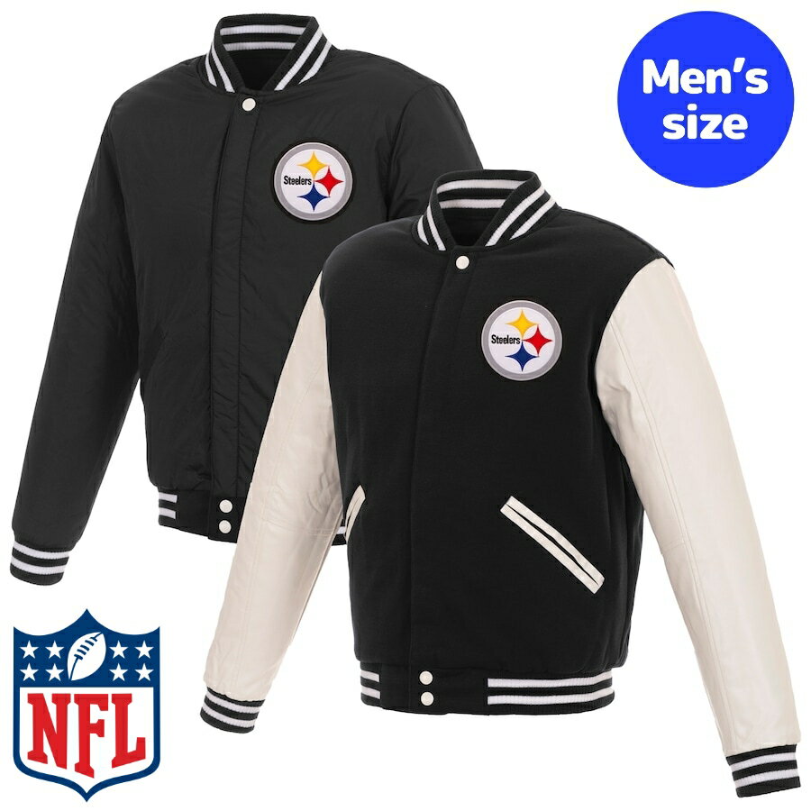 y+N[|z NFLItBV Y o[VeBWPbg X^W o[VuAE^[WPbg sbco[OEXeB[[Y Pittsburgh Steelers Versity Jacket