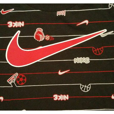 【送料無料+最大500円OFFクーポン】NIKE ナイキ 男の子用大きなSwooshロゴが可愛いスポーツアイコン半袖ロンパース(Black) カバーオール ジャンプスーツ 出産祝い 【楽ギフ_包装選択】