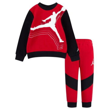 【送料無料+最大2000円クーポンあり】 nike ナイキ ジョーダン 男の子用Jordan Cross Court 上下2点セット（Gym Red） 子供用スウェットパンツ ジャージ セットアップ トレーナー 出産祝い 誕生日プレゼント