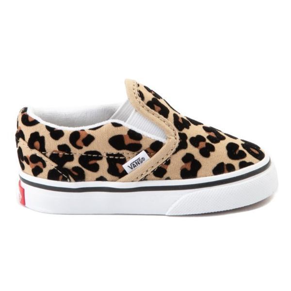 【送料無料+割引クーポン配布中】 Vans ヴァンズ バンズ 【ベビー・キッ（10.5-16.0cm）】 Vans Slip On Skate Shoe（Leopard） スニーカー 子供靴 出産祝い ユニセックス