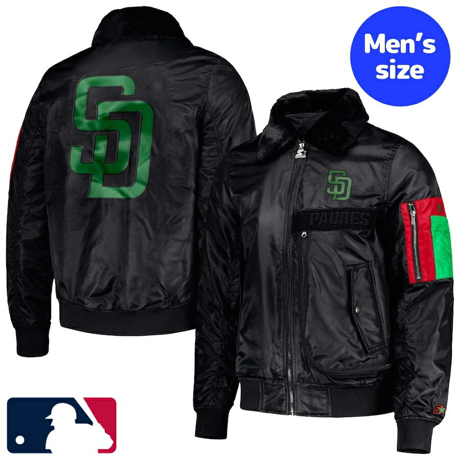 y+N[|z MLBItBV Y MA-1 {o[WPbg AE^[WPbg TfBGSEphX San Diego Padres Black History Month Satin Jacket