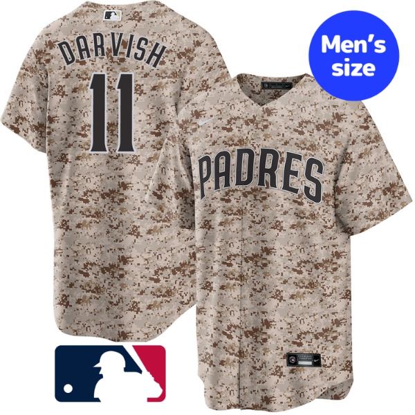 【送料無料+割引クーポン】 MLBオフィシャル NIKE ナイキ メンズ ダルビッシュ有 サンディエゴ・パドレス San Diego Padres カモフラ カモフラージュ 迷彩 ホームレプリカユニフォーム ジャージ ユニホーム Yu Darvish Replica Jersey #11