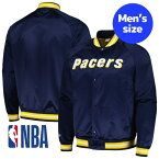 【送料無料+割引クーポン】 NBA公式 メンズ ジャケット MA-1 ボンバー インディアナ・ペイサーズ Indiana Pacers Hardwood Classics Throwback Wordmark Jacket