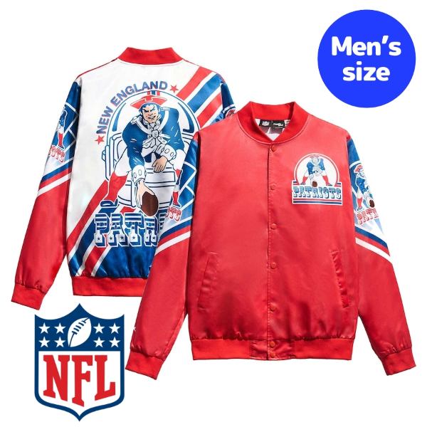 y+N[|z NFL  Y WPbg MA-1 {o[ j[COhEyCgIbc New England Patriots Chalk Line Fanimation Satin Jacket