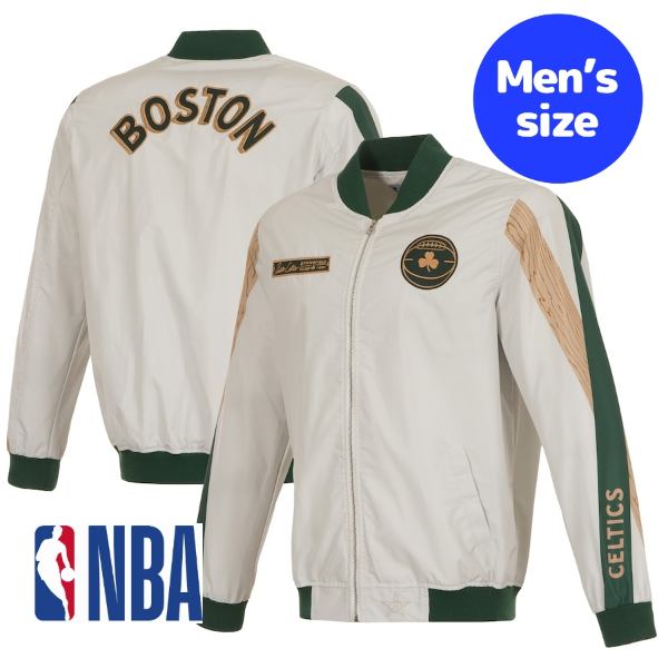 y+N[|z NBA Y AE^[WPbg MA-1 {o[ {XgEZeBbNX Boston Celtics City Edition Nylon Bomber Jacket