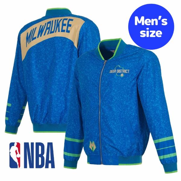 y+N[|z NBA Y AE^[WPbg MA-1 {o[ ~EH[L[EobNX Milwaukee Bucks City Edition Bomber Jacket