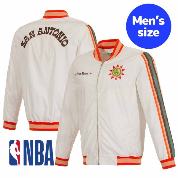 【送料無料+割引クーポン】 NBA公式 メンズ アウタージャケット MA-1 ボンバー サンアントニオ・スパーズ San Antonio Spurs City Edition Nylon Bomber Jacket