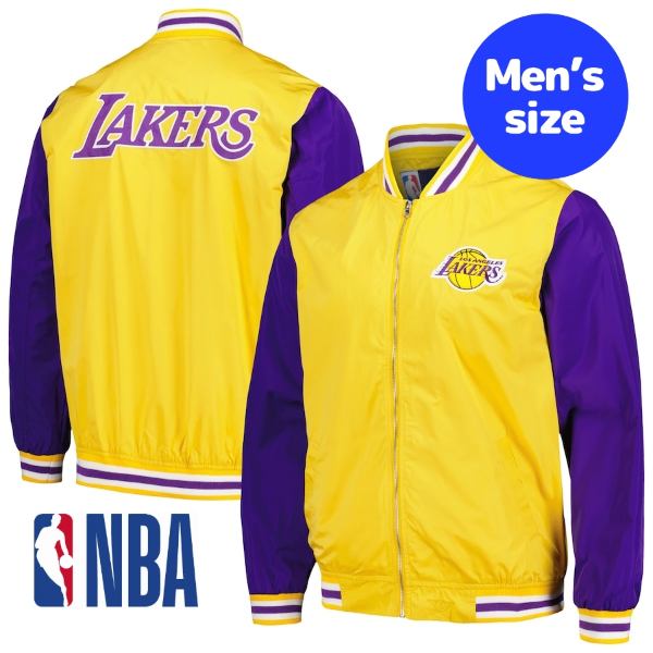 y+N[|z NBA Y AE^[WPbg MA-1 {o[ T[XECJ[Y Los Angeles Lakers Bomber Jacket
