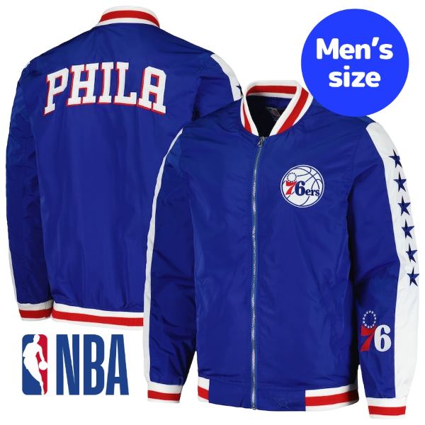 y+N[|z NBA Y AE^[WPbg MA-1 {o[ tBftBAEZueBVNT[Y Philadelphia 76ers Bomber Jacket