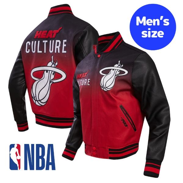 y+N[|z NBA Y AE^[WPbg X^W o[VeB[ }CA~Eq[g Miami Heat City Edition Varsity Jacket