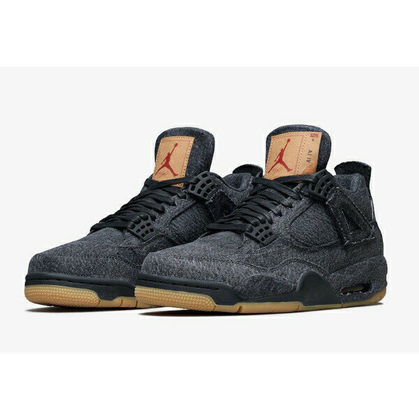 【送料無料+5%クーポン配布中】 Levi's x Nike 【メンズサイズ（24.0-32.0cm）】 Jordan 4 Retro Levi's Black （BLACK/BLACK/BLACK） コラボレーションスニーカー ジョーダン リーバイス 靴 シューズ ストリート 【楽ギフ_包装選択】