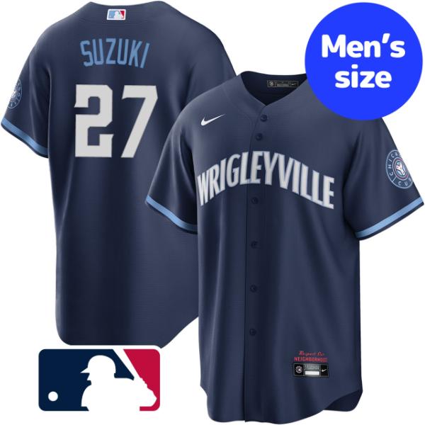 y{N[|z MLBItBV NIKE iCL Y ؐ VJSEJuX jtH[ W[W vJ jz[ Seiya Suzuki Chicago Cubs City Connect Jersey