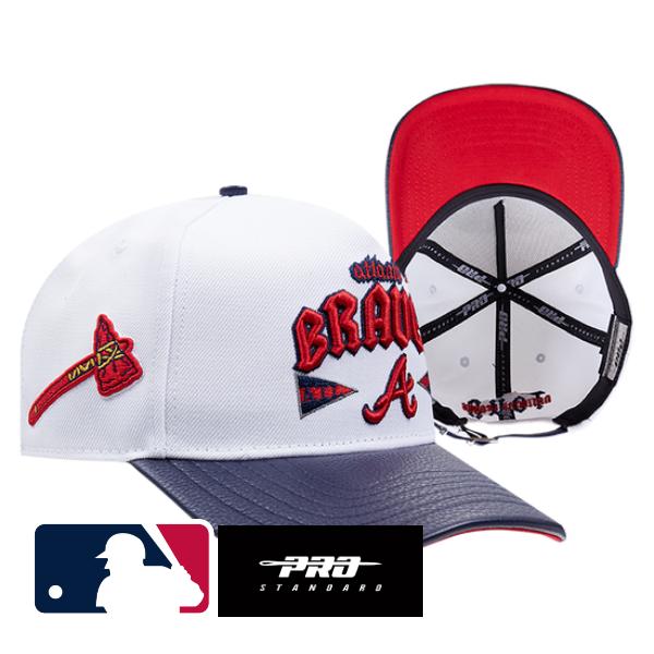 【送料無料】 MLB公式 正規品 メンズ キャップ 帽子 ハット ベースボールキャップ アジャスタブル レディース ユニセックス プロスタンダード Pro Standard アトランタ・ブレーブス ATLANTA BRAVES CITY TOUR ESSENTIAL CURVED VISOR STRAPBACK HAT