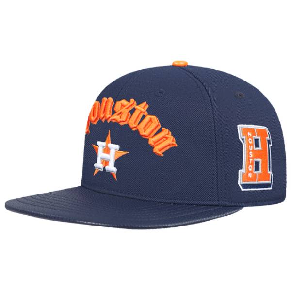 【送料無料】 MLB公式 正規品 メンズ キャップ 帽子 ハット ベースボールキャップ アジャスタブル レディース ユニセックス プロスタンダード Pro Standard ヒューストン・アストロズ HOUSTON ASTROS OLD ENGLISH UNISEX 6 PANEL STRAPBACK HAT