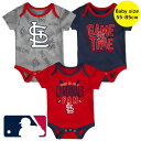 【送料無料】 MLB公式 メジャーリーグ ベビー服 ロンパース ボディースーツ 出産祝い ヌートバー セントルイス・カージナルス St. Louis Cardi...
