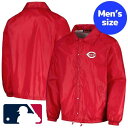 【送料無料】 MLB公式 メジャーリーグ メンズ ウィンドブレーカー ナイロンジャケット コーチジャケット ジャンパー シンシナティ・レッズ Cincinnati Reds Coach's Raglan Windbreaker Jacket(4)